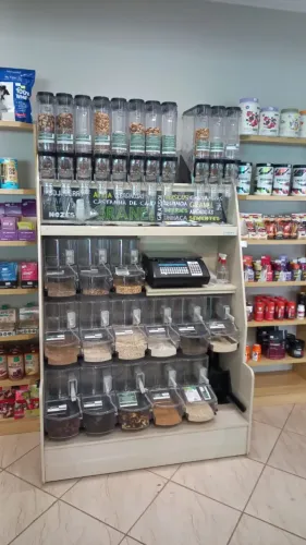 Expositor para Produtos a Granel Premium Neogranel com Dispenser e Espaço para Balança