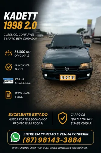 Chevrolet Kadett GLS 2.0 MPFI 1998