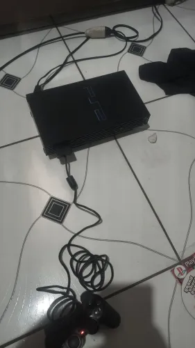 PS2 fat leitor funcionando 1 controle original memory card fmbc