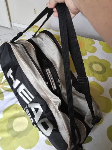 Raqueteira ,bolsa para transportar raquetes,tênis e bolas,usada: