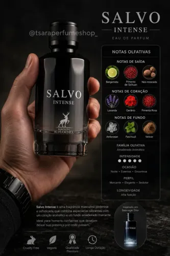Perfume Árabe Salvo Intense.