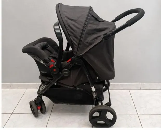 ? Carrinho de Bebê Cosco Nexus Travel System Completo com Bebê Conforto ?