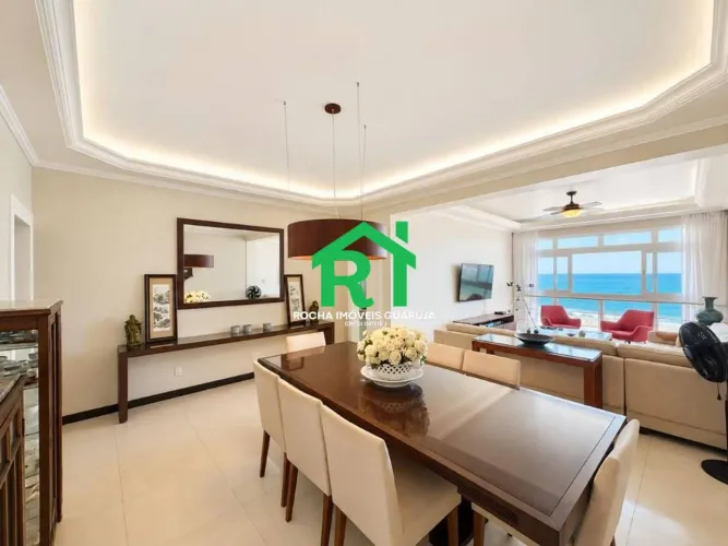 Apartamento frente mar com 3 quartos (3 suítes), 2 vagas à venda em Pitangueiras, Guarujá