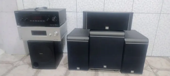 Sistema de Som Top com Receivers e 2 Subwoofers JBL e Sony!!!!!