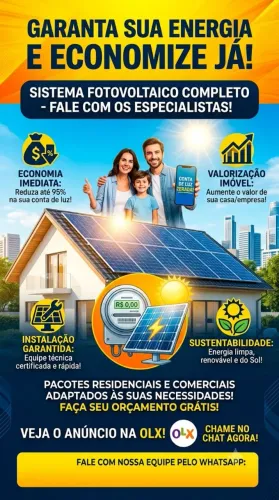 Sistema solar ou manutenção preventiva