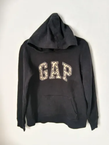 MOLETOM GAP FEMININO ORIGINAL COM CAPUZ E ESTAMPA ANIMAL PRINT P SERVE M TAMBÉM