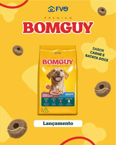 Ração Bomguy Premium Carne e Batata Doce 25kg 