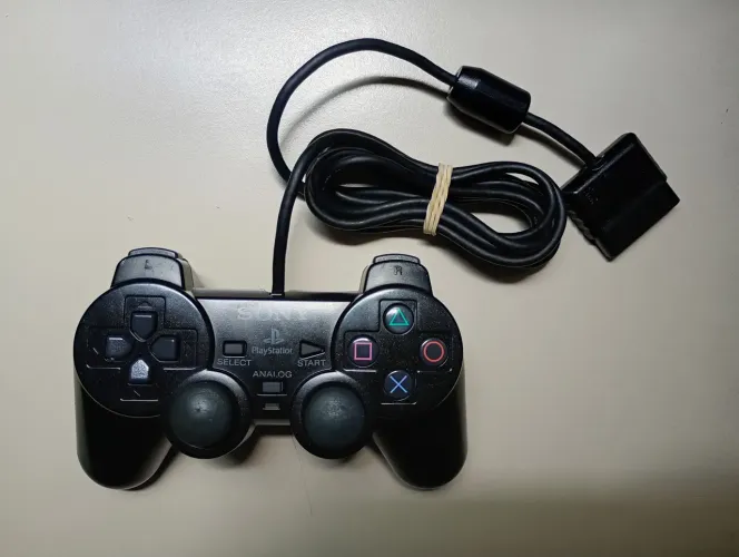 Controle Original Sony DualShock 2 PS2 Preto - Usado