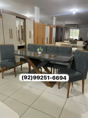 mesa de jantar 1.80x90 6 lugares