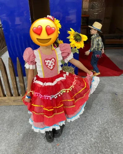 Vestido junino infantil 