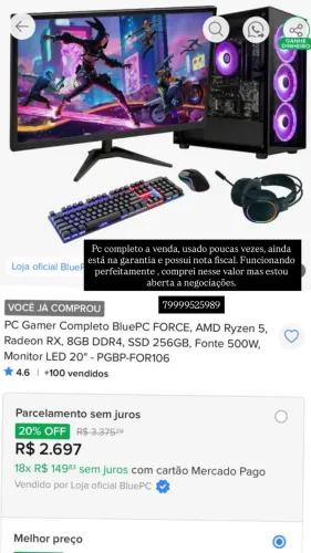 Pc gamer completo