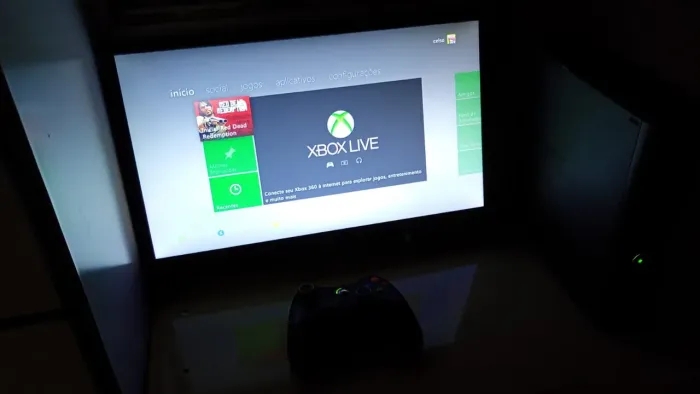 Xbox 360 RGH com HD interno de 1 tera e externo de 32gb
