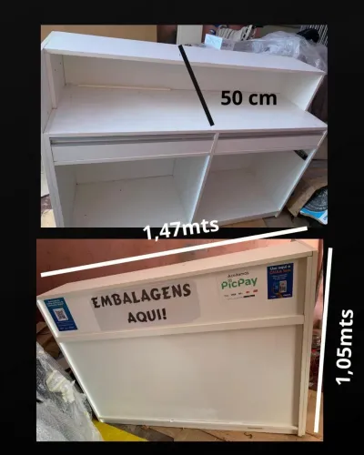 Balcão loja 100% MDF alta qualidade 