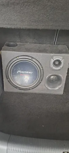 Caixo de som com twiter, Sub 12 pionner cara preta de 800W, módulo pyramid 800W. Usado.
