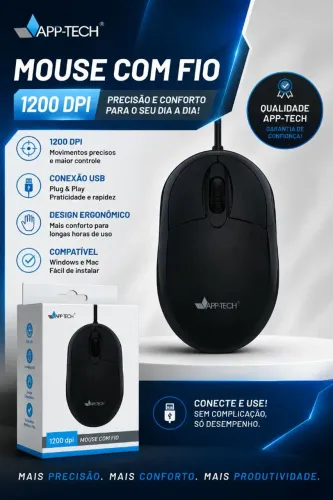 Mais conforto, zero complicação! Conecte na entrada USB e aproveite App-Tech MF100.