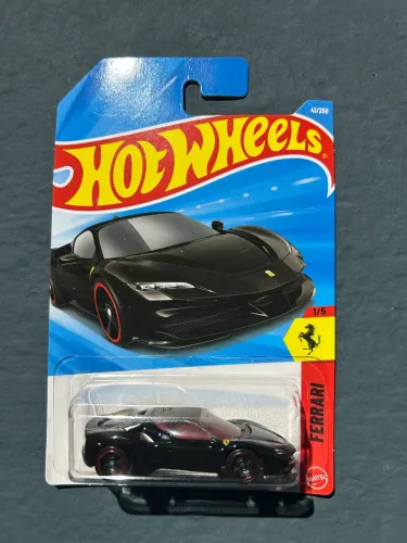 Hot wheels Ferrari sf90 stradale (preto)