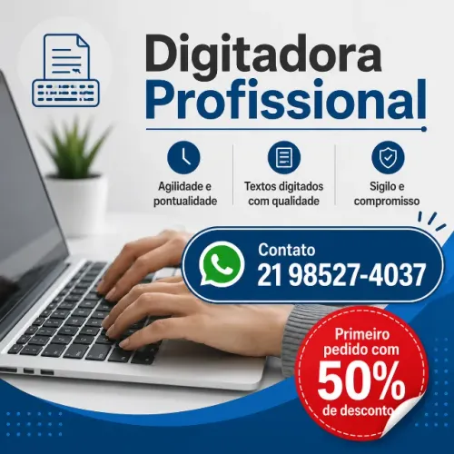 Apoio para Digitação - Digitadora Profissional