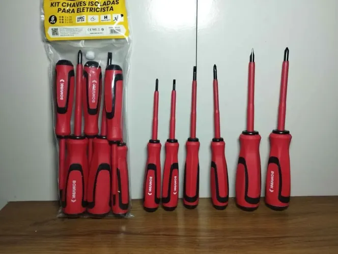 Kit com 6 Chaves isoladas para eletricista