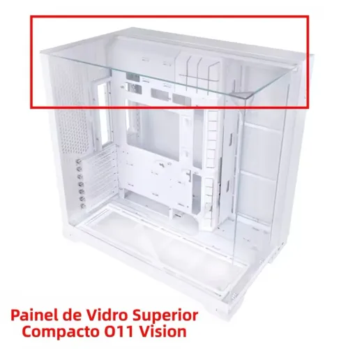 Vidro Superior do Gabinete Lian Li O11 Vision Compact Branco