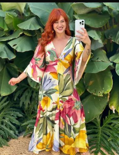 Vestido longo farm P