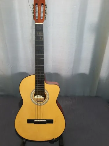 Violão Elétrico Vogga VCE301 NA (Cordas de Aço) + Afinador Digital + Suporte
