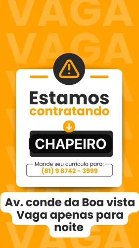 VAGA DE EMPREGO PRA CHAPEIRO