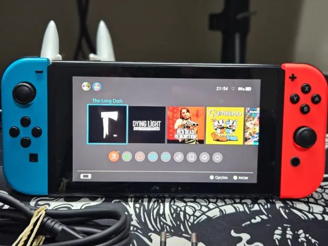 Nintendo Switch V2 Desbloqueado, 128GB + 32GB
