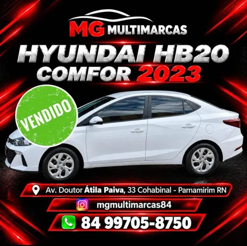 Hyundai HB20S Comfort 1.0 Flex 12V Mec. 2023