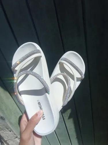 SANDÁLIA PAPETE FEMININA STRASS TAMANHO 39 