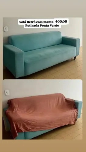 Sofá  Retrô 3 lugares 