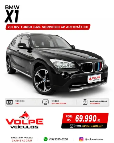 BMW X1 Sdrive 20I 2.0/2.0 TB Acti.flex Aut. 2013