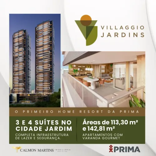 VENDA APARTAMENTO COM 3 SUÍTES ÚLTIMAS UNIDADES NO CIDADE JARDIM