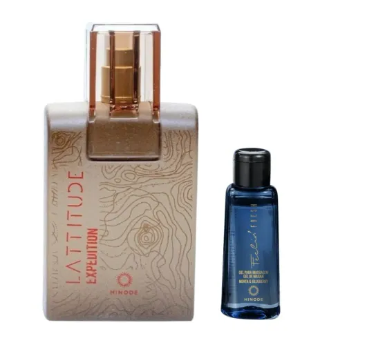 Perfume Masculino lattitude e Feelin' óleo corporal