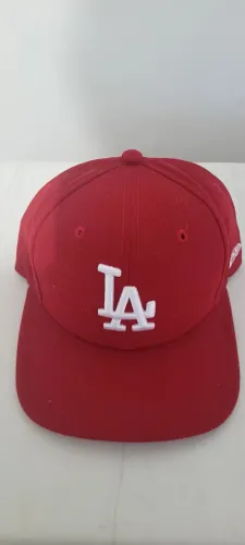 Boné Los Angeles Dodgers MLB Snapback vermelho