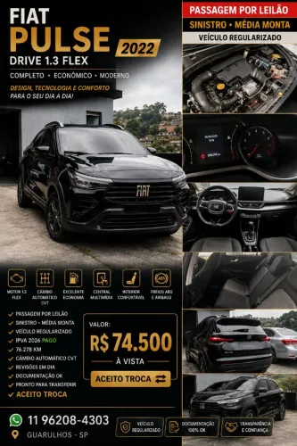 Fiat Pulse Drive 1.0 Turbo 200 Flex Aut. 2022