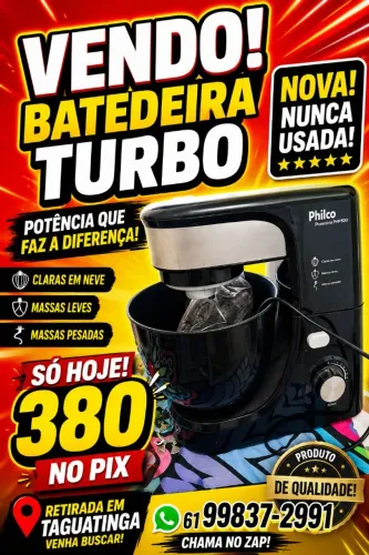 Batedeira turbo nova