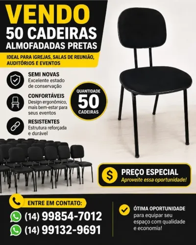 Cadeiras Almofadada