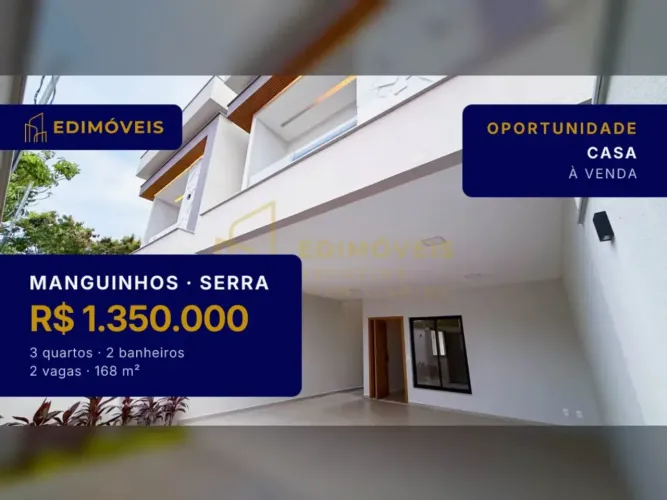 Casa 3 quartos em Manguinhos, conforto e tranquilidade para você