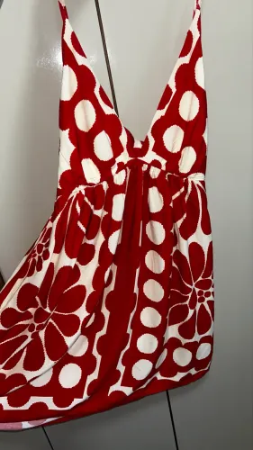 Vestido Farm vermelho curto G