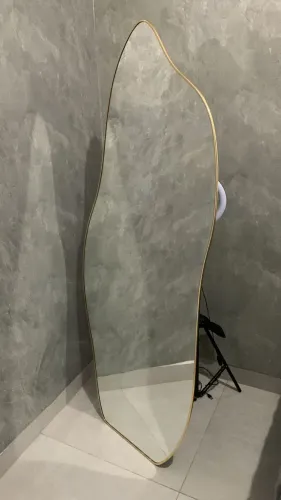 Espelho de chão base reta