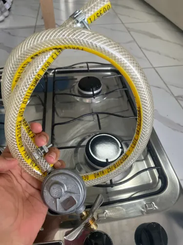 Fogão Esmaltec + mangueira e suporte 120$