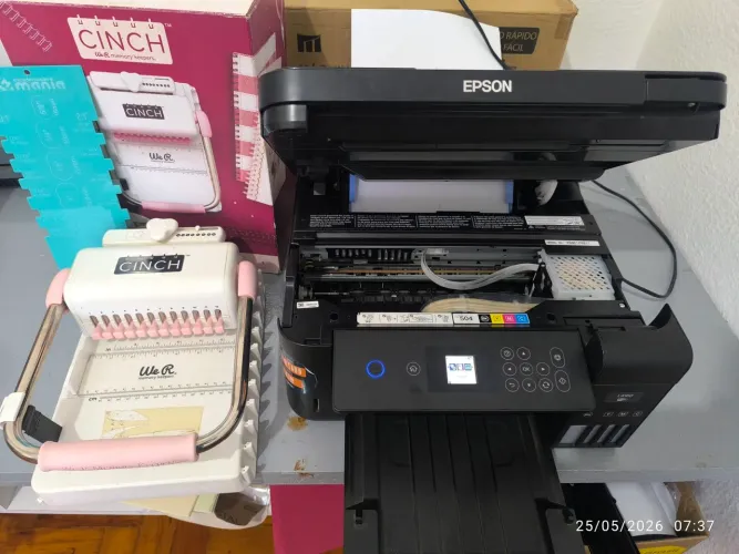 Impressora Epson L1640 jato de tinta + Encadernadora The Cinch 