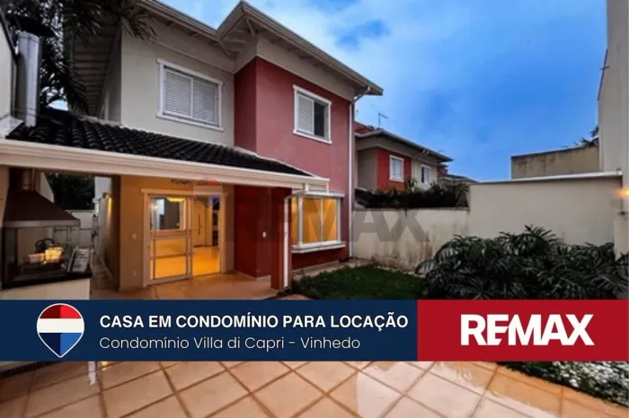 Casa Sobrado para alugar no condominio Condomínio Villa Di Capri, Vinhedo - Valor mensal R