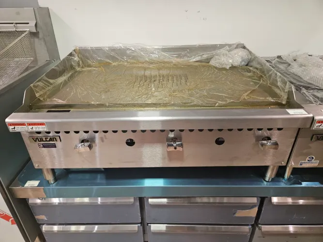 chapa vulcan de 90cm a gás