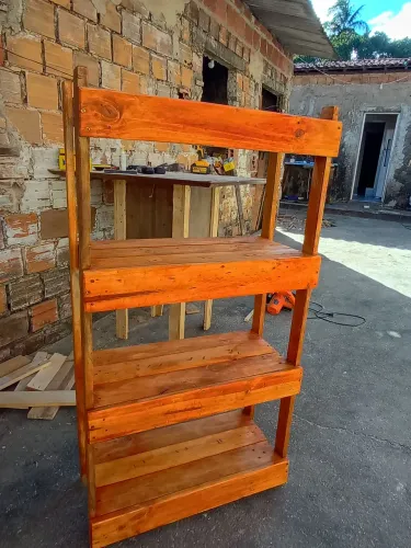 Estante em paletes