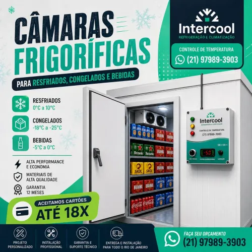 Venda de câmara fria profissional no Rio de Janeiro.