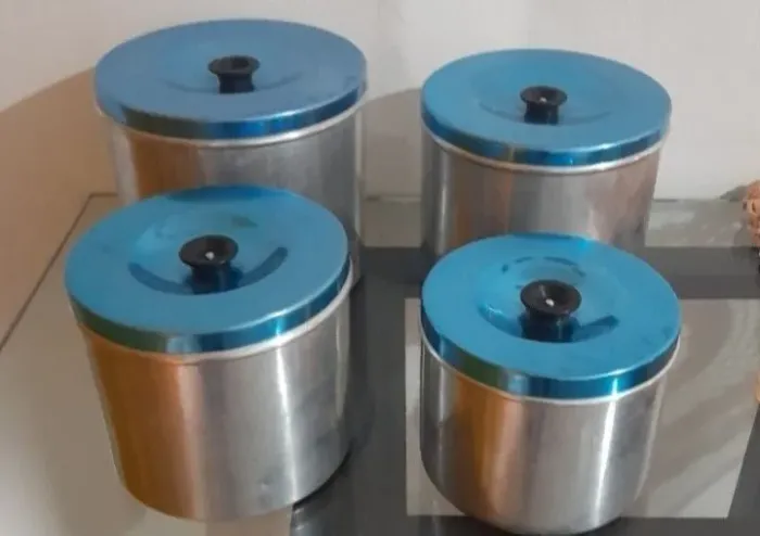 Conjunto de mantimentos de inox