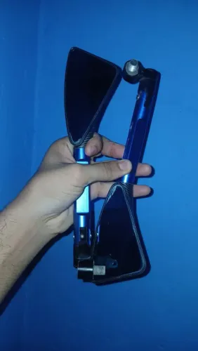 Retrovisor Esportivo 3 Pontas Todo em Alumínio