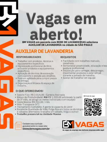 Auxiliar de Lavanderia
