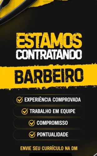 Vaga para barbearia com experiência 